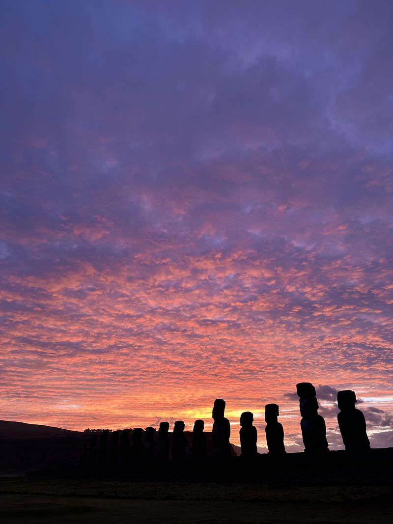 Sunrise at Ahu Tongariki